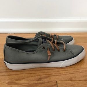 Gray Sperry Boat Shoes